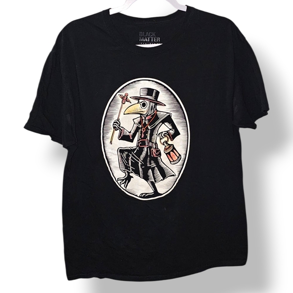 Black Matter Plague Doctor Graphic Tee - Picture 2 of 4